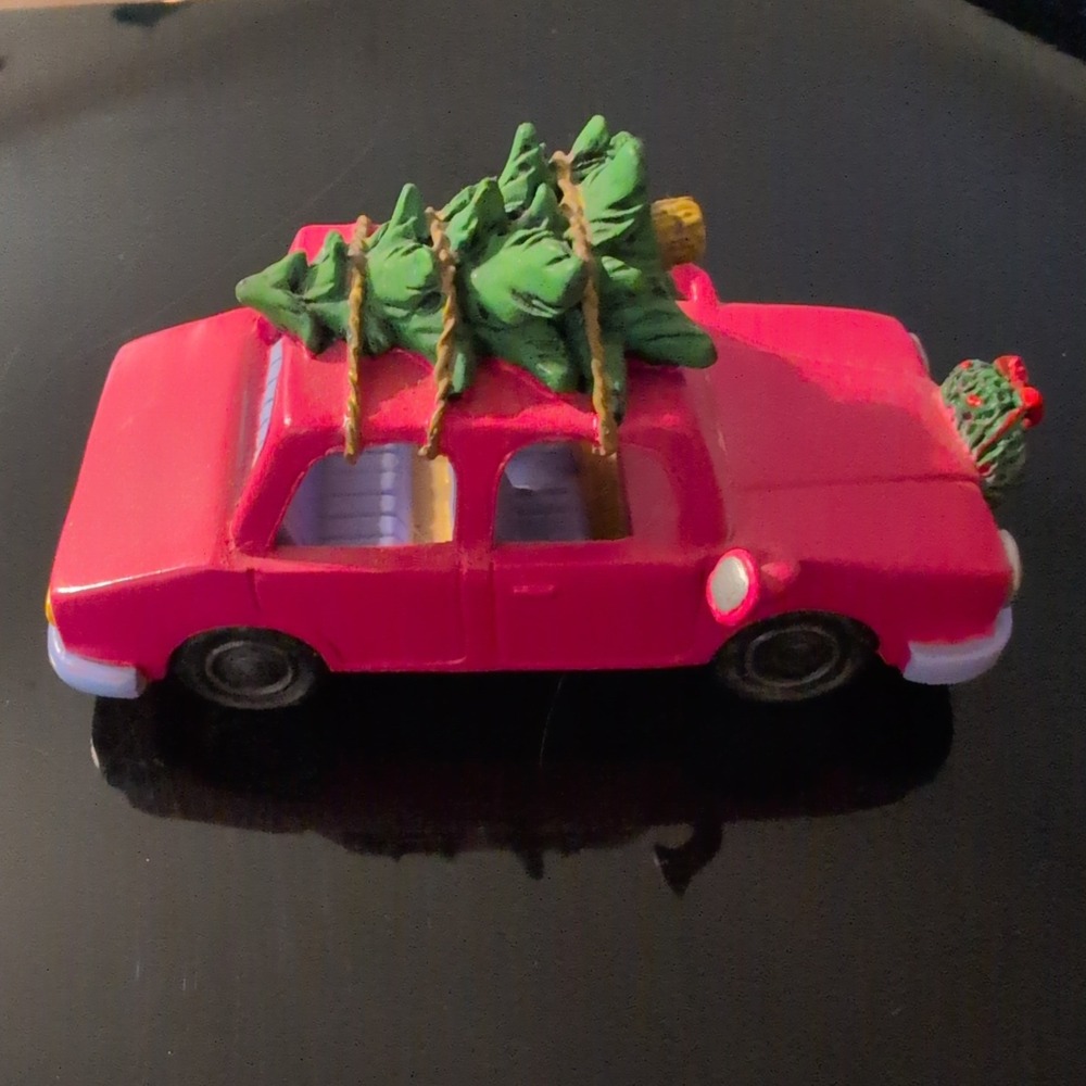 Hawthorne Village Simpsons Bringing Home the Tree Pink Car Figurine 78440 - Picture 3 of 5